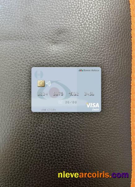 Guatemala Azteca Bank visa debit card photolook